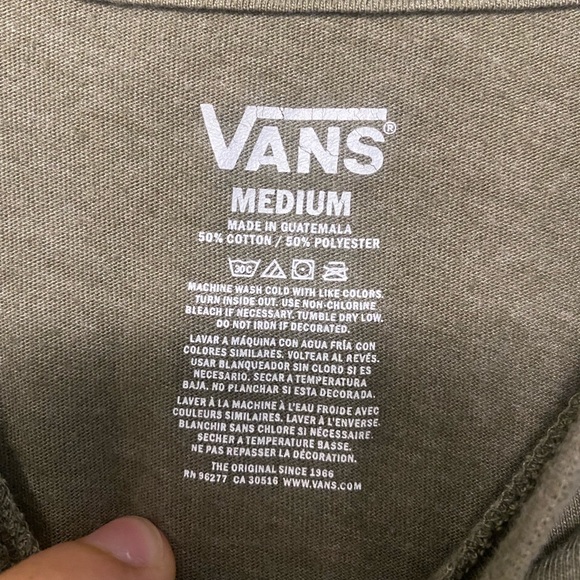 Green Vans California long sleeve medium shirt - Picture 4 of 4